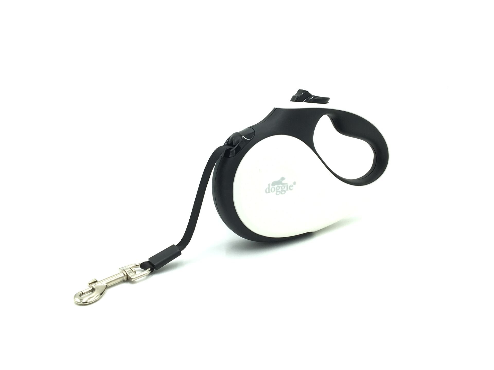 Doggie Soft Seri Otomatik Makaralı Gezdirme Tasması 25 kg / 5 M Siyah