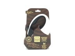 Doggie Soft Seri Otomatik Makaralı Gezdirme Tasması 25 kg / 5 M Siyah