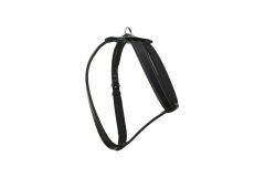 Doggie Konforlu Deriden El Yapımı Köpek Göğüs Tasması 3 x 65-95 cm Siyah