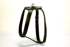 Doggie Konforlu Deriden El Yapımı Köpek Göğüs Tasması 3 x 65-95 cm Siyah