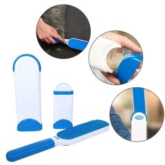 Markapet Kedi Köpek Tüy Temizleyici Fırça Seti Beyaz-Mavi