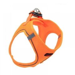 Tailpetz Air Mesh Köpek Göğüs Tasması 2XSmall 28x32 cm Neo Orange