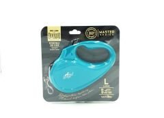 Doggie Master Seri Otomatik Makaralı Köpek Gezdirme 15 kg / 5 M S Turkuaz