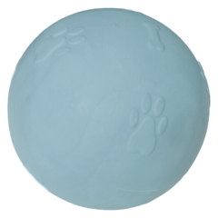 Pati Desenli Termoplastik Sert Köpek Oyun Topu 7 cm Medium Açık Mavi