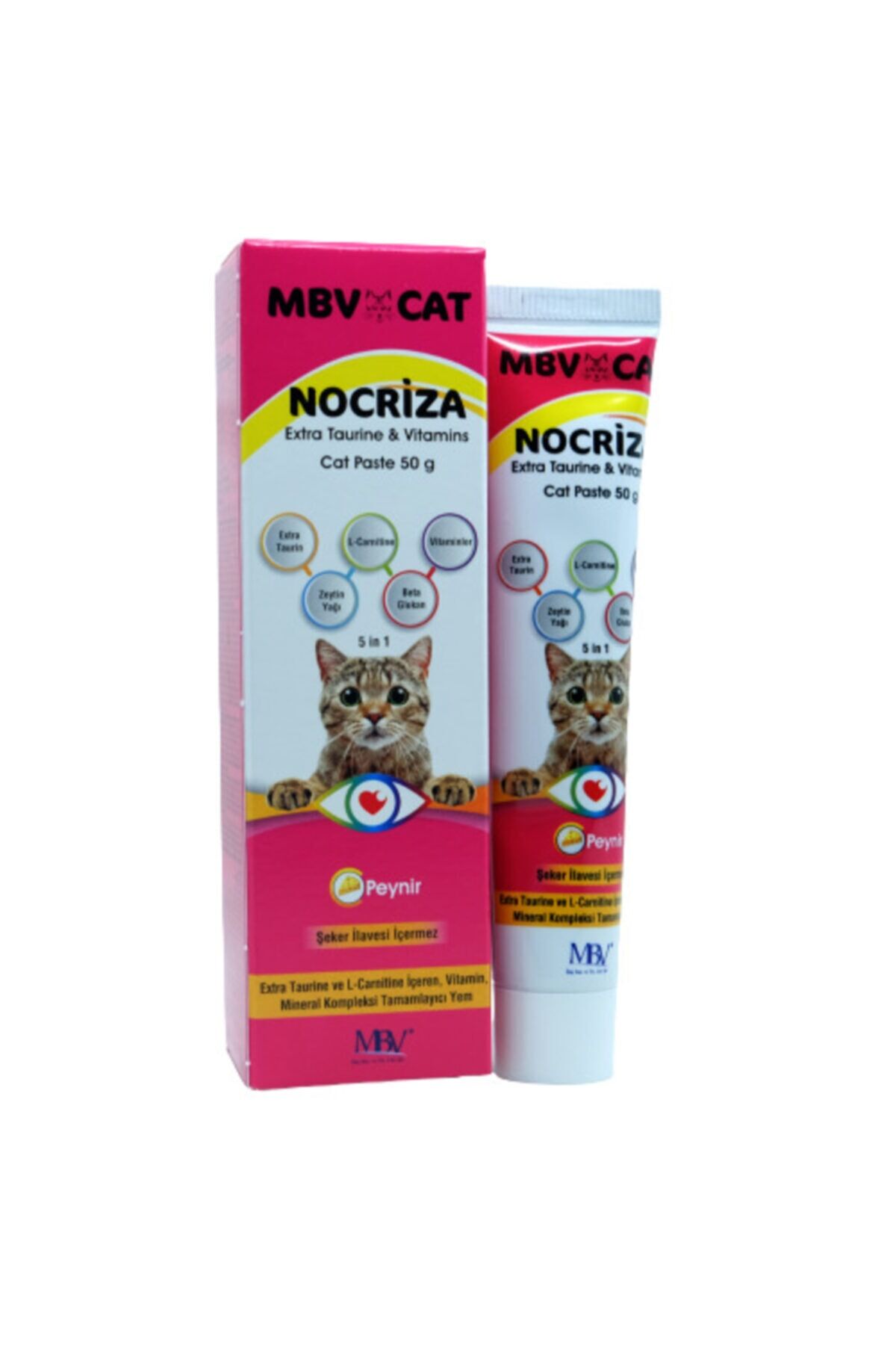 MBV Nocriza Taurin ve Vitamin Peynirli Kedi Macunu 50 Gr