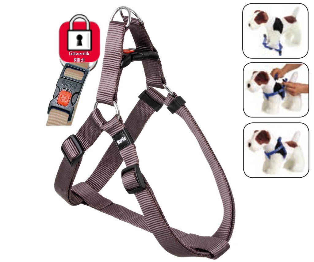 Karlie Kilitli Göğüs Tasma S 25-45Cm Gri