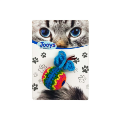 Markapet Kedi Oyuncağı İpli Örgü Top 4,5-66 cm Renkli