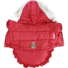 Angel Coat Cherry Küçük Irklar İçin Kapşonlu Mont Yağmurluk Small