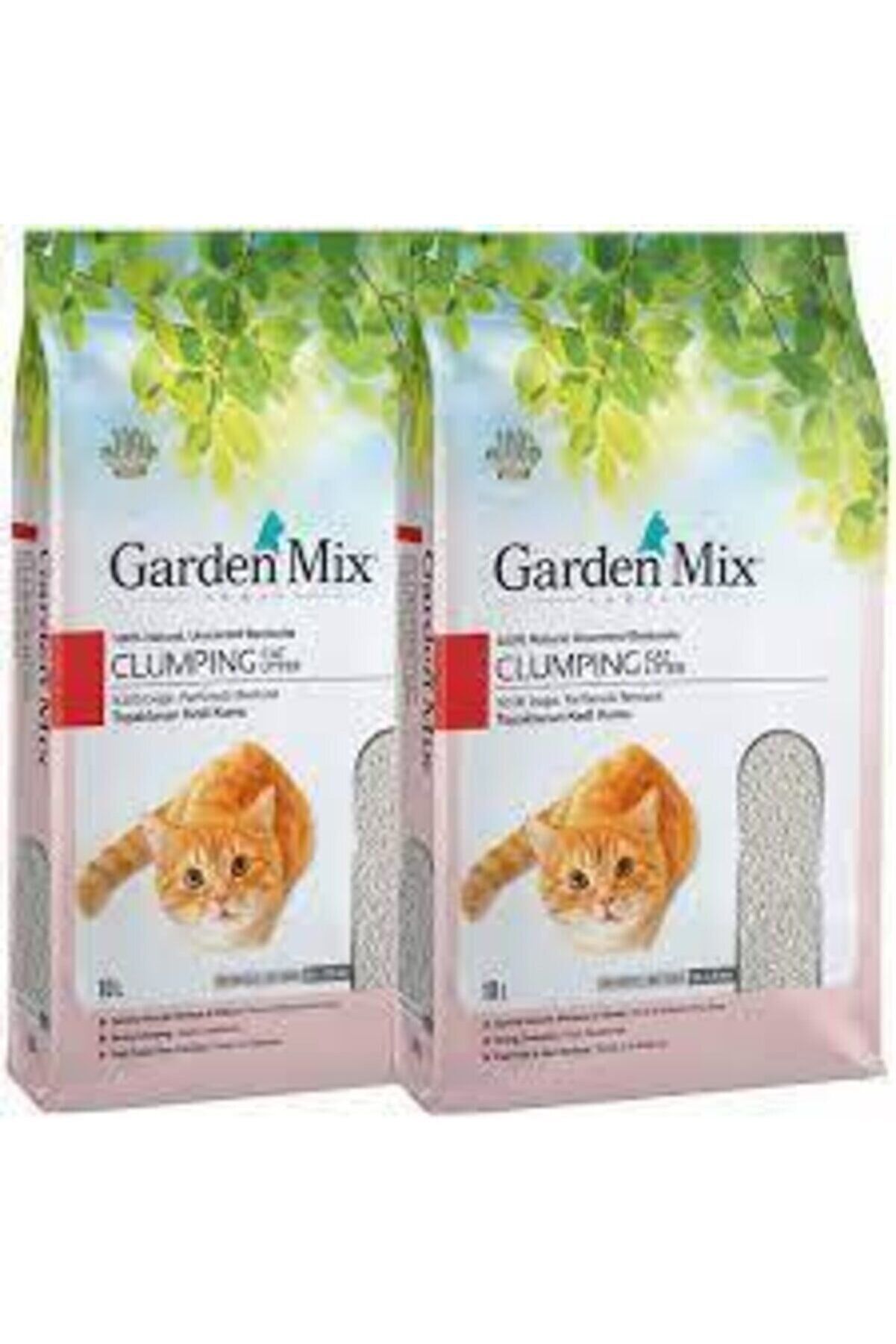 Gardenmix Bentonit Parfümsüz İnce Taneli Kedi Kumu 10 Lt 2 Adet