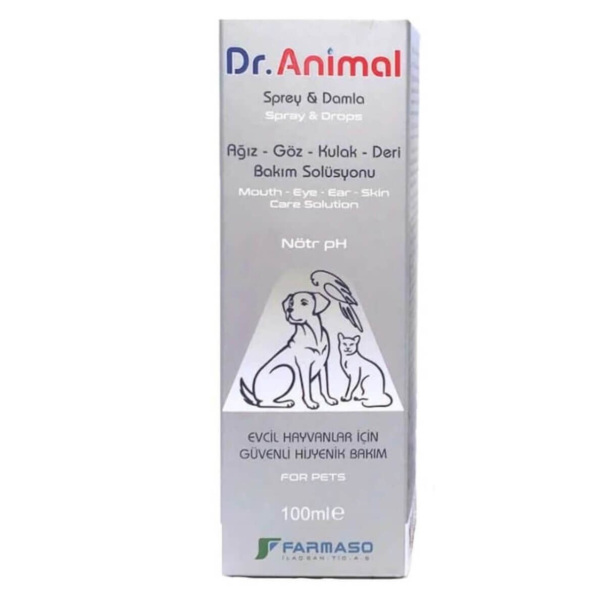 Dr. Animal Yara ve Cilt Bakım Solüsyonu 100 ml