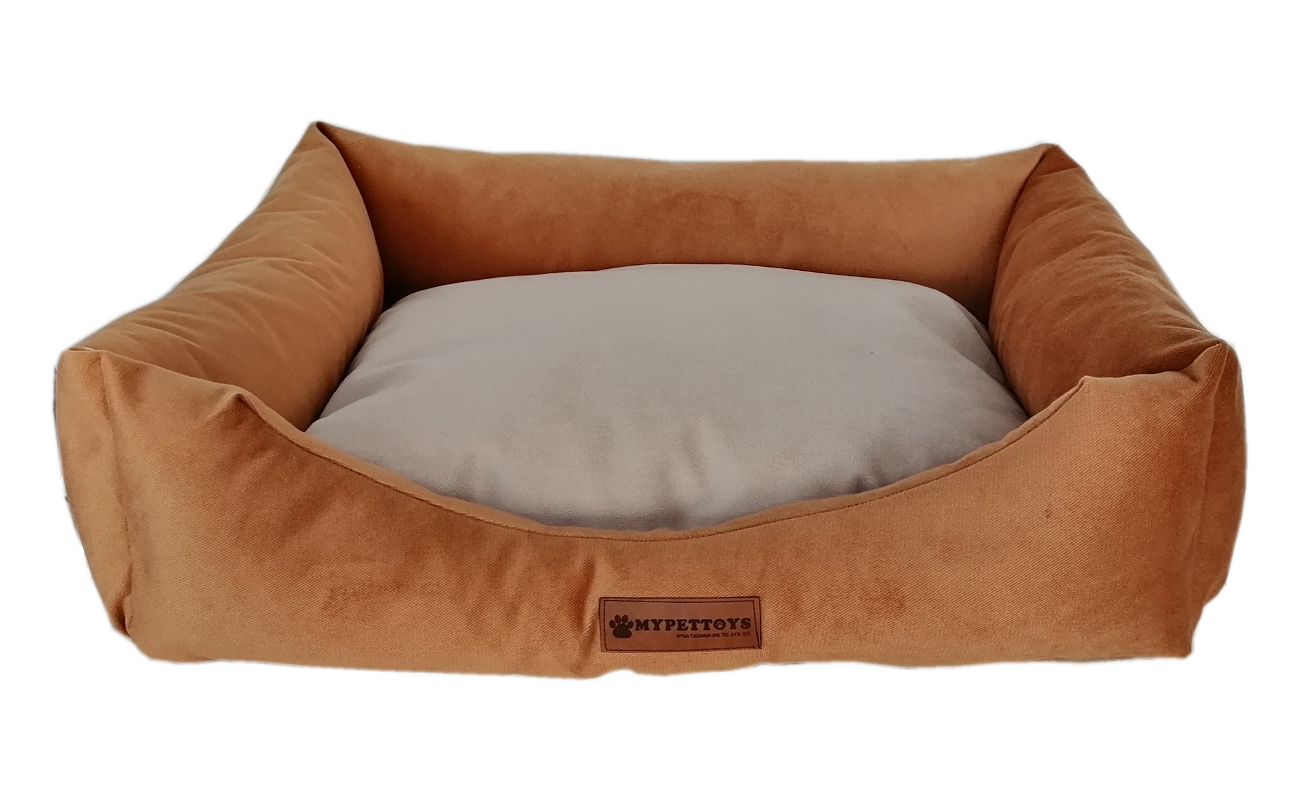 Markapet Tay Tüyü Yumuşak Köpek Yatağı Large Kahverengi 60*80 cm