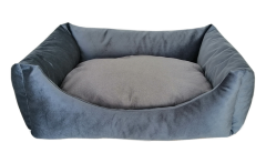 Markapet Tay Tüyü Yumuşak Köpek Yatağı X Large 80*100 cm Jaguar Mavi