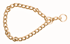 Doggie Eğitim Serisi Zincirli Köpek Boyun Tasması 4x75cm - Gold