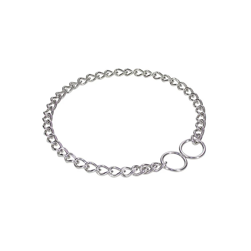 Doggie Eğitim Serisi Boğma Zincirli Köpek Boyun Tasması - 3x45-45 - Stainless