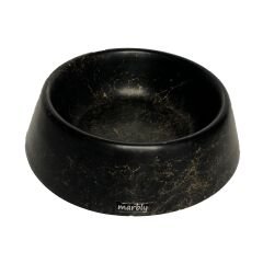 Marbly Siyah Gold Mermerit Köpek Mama Su Kabı 1000 ml