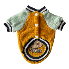 Markapet Peluş Köpek Kıyafeti Sarı Su Yeşili Medium 30 x 40 cm - 3 kg