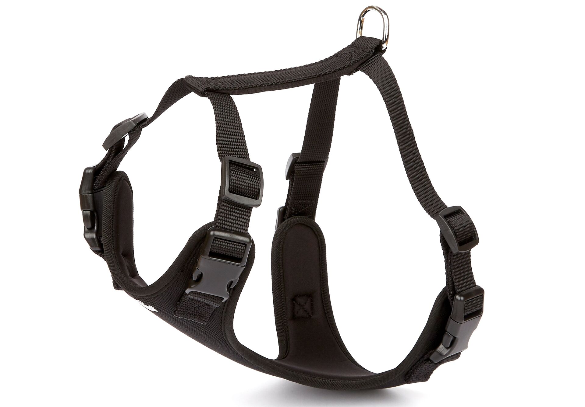 Doggie Havalı Ped Dokuma Köpek Göğüs Tasması 45/55 cm Siyah