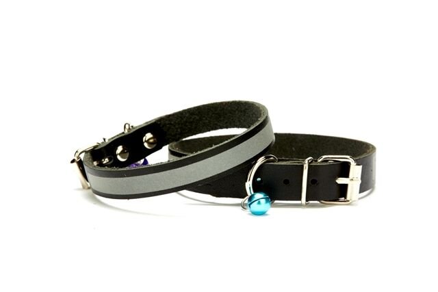 Doggie Reflektörlü Kedi ve Yavru Köpek Tasması 1 * 23 cm Siyah