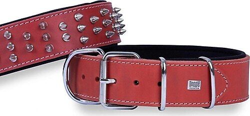 Doggie Ektsra Çivili Köpek Boyun Tasması 5x50-60 cm Kırmızı