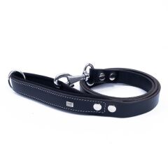 Doggie Softlu Deri Köpek Gezdirme Kayışı 3 cm*100 cm Siyah