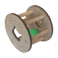 Markapet Işıklı Sesli Ahşap Kedi Oyuncağı 9*11 cm