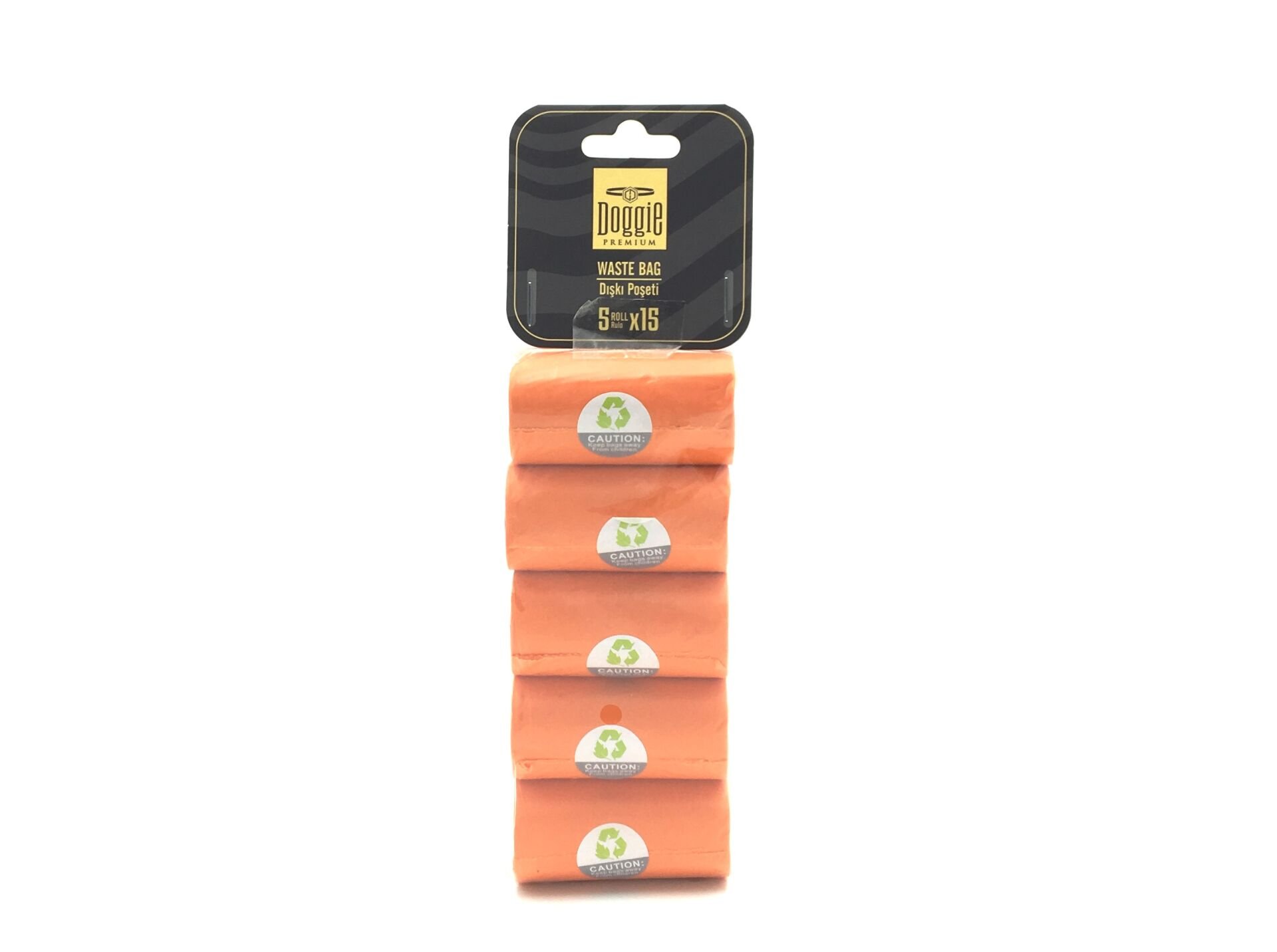 Doggie Standart Dışkı Poşeti 5 x 15 Adet Eko Paket