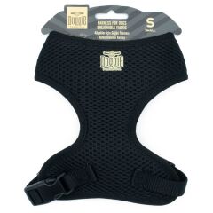 Doggie Havalı Dokumadan Küçük Irk Köpek Göğüs Tasması 2 x 45-55 cm Siyah