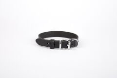 Doggie Deri El Yapımı Köpek Boyun Tasması 1,5x20-26 cm Siyah