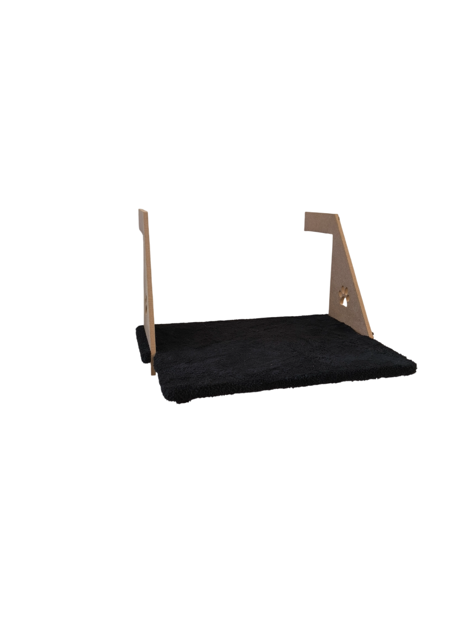 Ahşap Kalorifer Peteği Kedi Radyatör Yatağı 30 cm x 43 cm Siyah (15 kg)