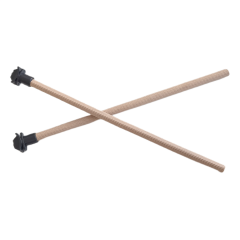 Markapet Doğal Ahşap Kuş Tüneği 1.2 cm-25 cm Standart Siyah (2 Adet)