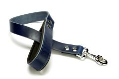 Doggie Softlu Deri Köpek Gezdirme Kayışı 3 cm*60 cm Mavi