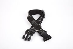 Doggie Köpek Desenli Dokuma Köpek Boyun Tasması 3 cm x 36-60 cm