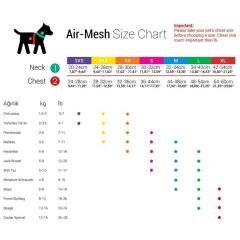 Tailpetz Air Mesh Köpek Göğüs Tasması Small 36x44 cm Garnet