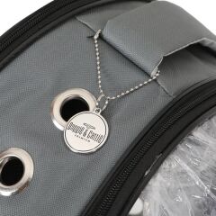 Cattie VisionPlus Kedi Köpek Taşıma Çantası 25 x 35 x 40 cm Gri