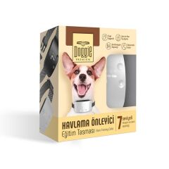 Doggie Havlama Önleyici Eğitim Tasması Ayarlanabilir Beyaz
