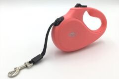 Doggie Master Seri Otomatik Makaralı Köpek Gezdirme 12 kg / 3 M Pembe