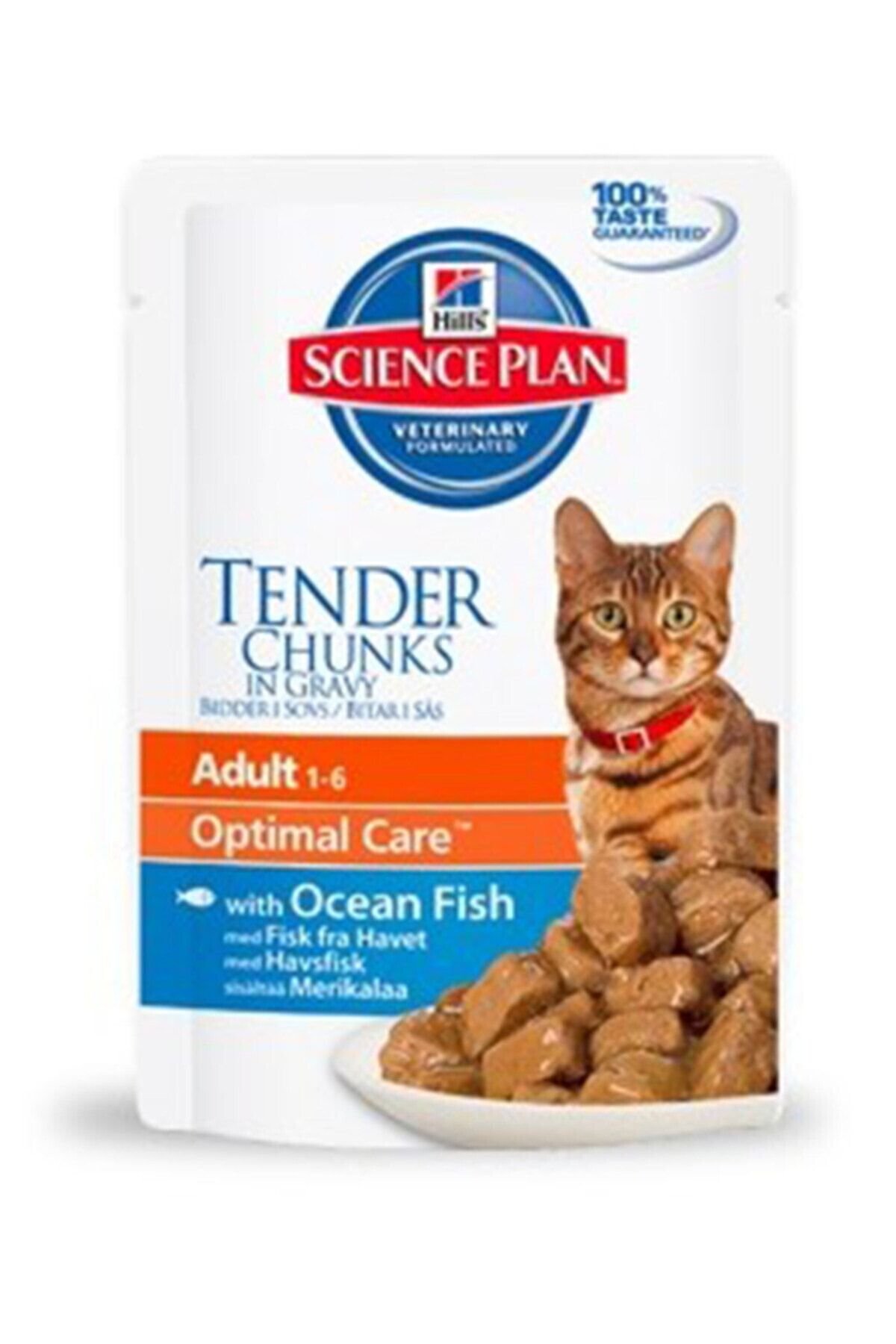 Hills Chunks In Gravy Okyanus Balıklı Konserve Kedi Maması 85 gr