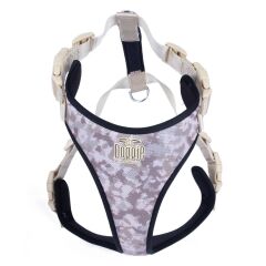Doggie Softlu Siyah Köpek Bel Tasması 60/85 cm Kamuflaj Açık