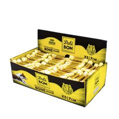 Delibon Deri Köpek Çiğneti Pres Kemik 7cm