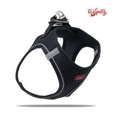 Tailpetz Air Mesh Köpek Göğüs Tasması Large 48x54 cm Siyah