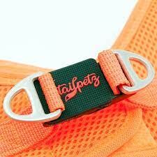 Tailpetz Air Mesh Köpek Göğüs Tasması Large 48x54 cm Turuncu