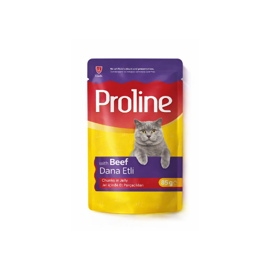 Proline Pouch Jöle İçinde Dana Etli Yaş Kedi Maması 85 Gr