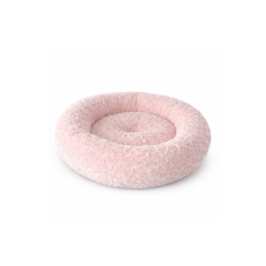 Kedi Yatağı Simit Peluş Pembe