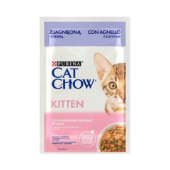 Cat Chow Kuzu Etli ve Kabaklı Pouch Yavru Konserve Kedi Maması 85 gr