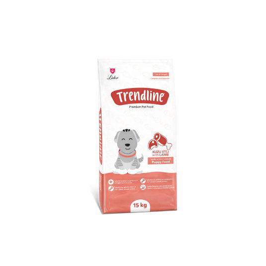 Trendline Kuzu Etli Yavru Köpek Maması 15 KG