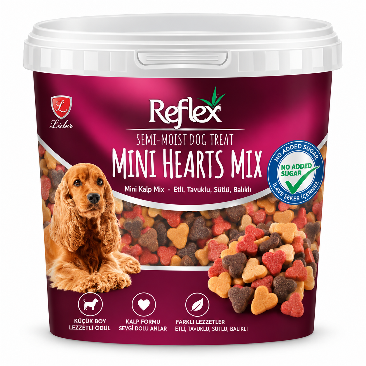 Reflex Plus Semi Moist Mini Hearts Mix Köpek Ödül Maması