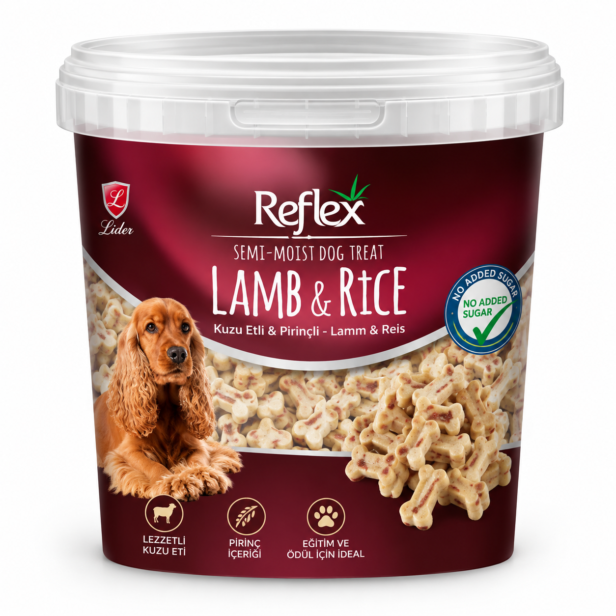 Reflex Plus Semi Moist Kuzu&Pirinç Köpek Ödül Maması 500 Gr