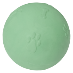 Pati Desenli Termoplastik Sert Köpek Oyun Topu 7 cm Medium Yeşil
