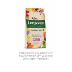 Reflex Plus Longevity Orta Büyük Irk Yavru Köpek Maması