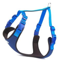 Doggie Yumuşak Softlu Köpek Göğüs Tasması 45/55 cm Mavi